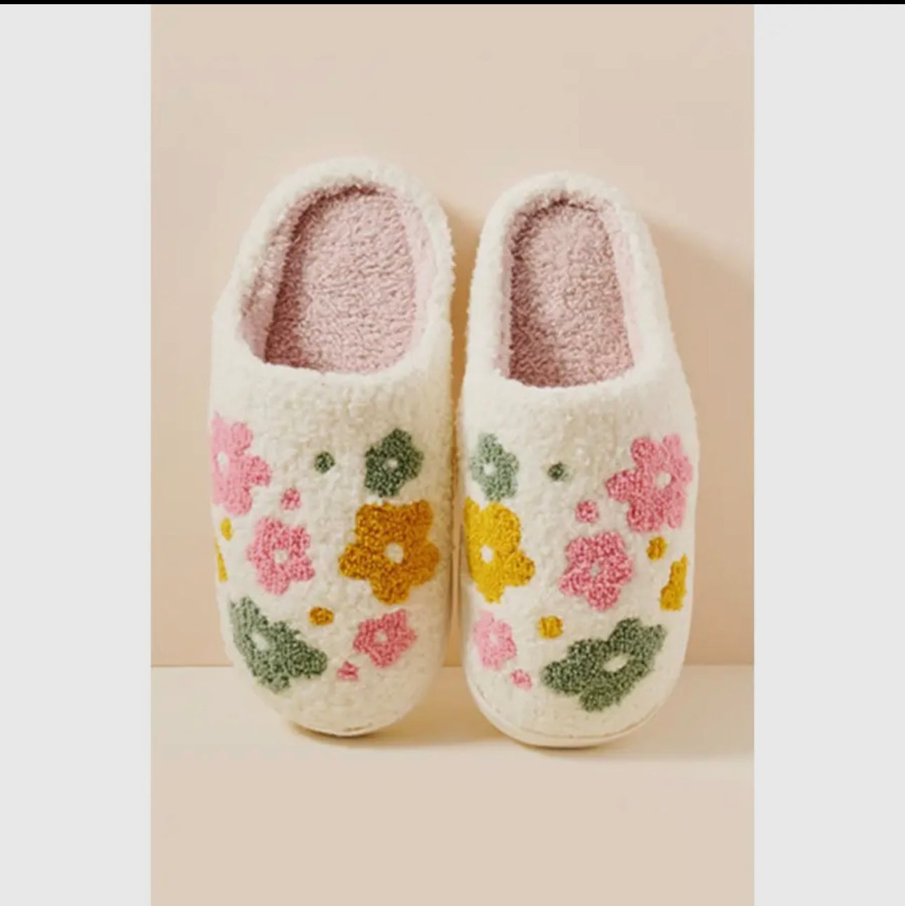 Flower Fuzzy Slipper