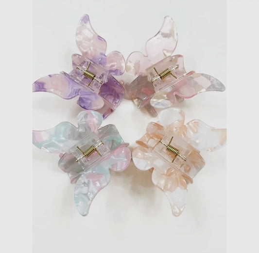 Marble Butterfly Hair Clip