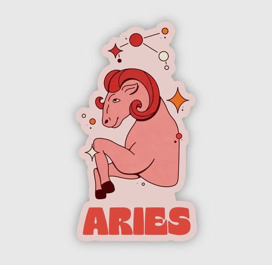 Aries Astrology Sticker