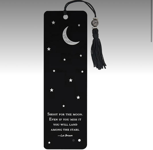 Shoot For The Moon Beaded Bookmark
