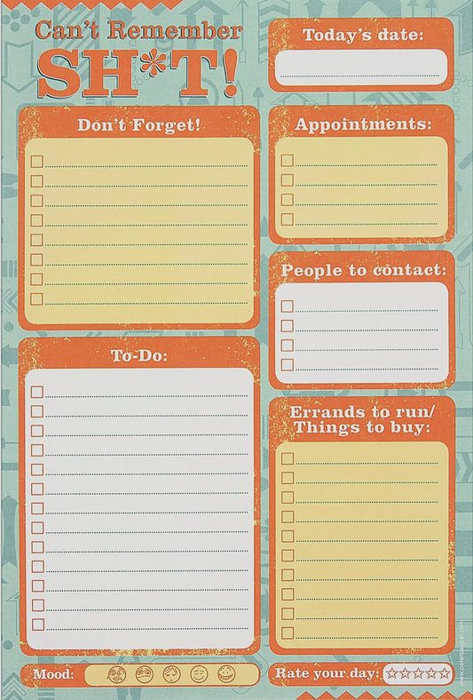 Can't Remember Shit Notepad
