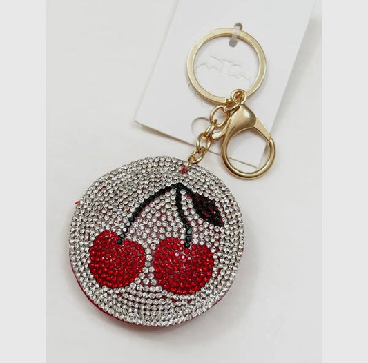 Cherry Sparkly Keychain