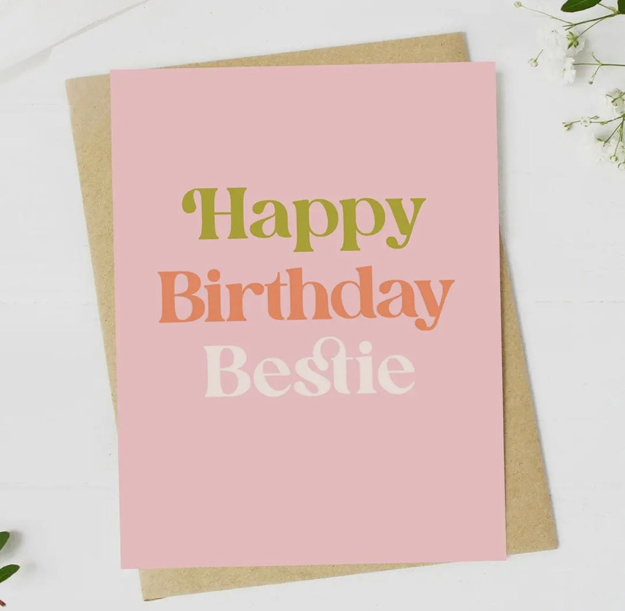 Happy Birthday Bestie Card