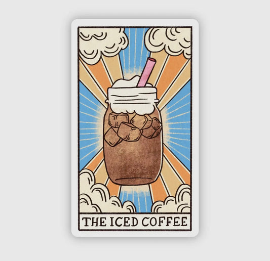 The Iced Coffee Tarot Sticker