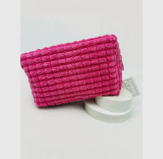 Hot Pink Cosmetic Bag