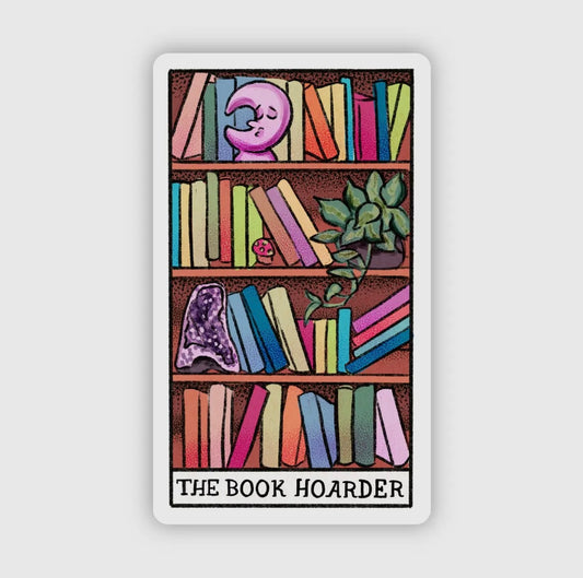 The Book Hoarder Sticker