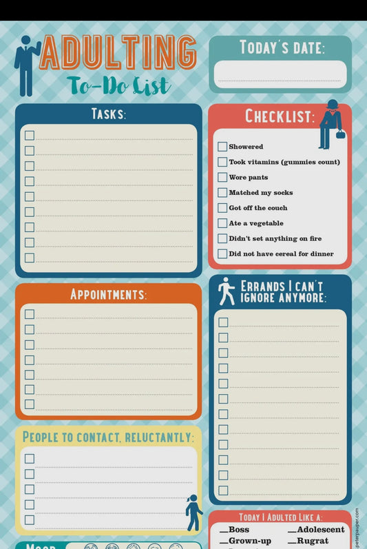 Adulting Notepad