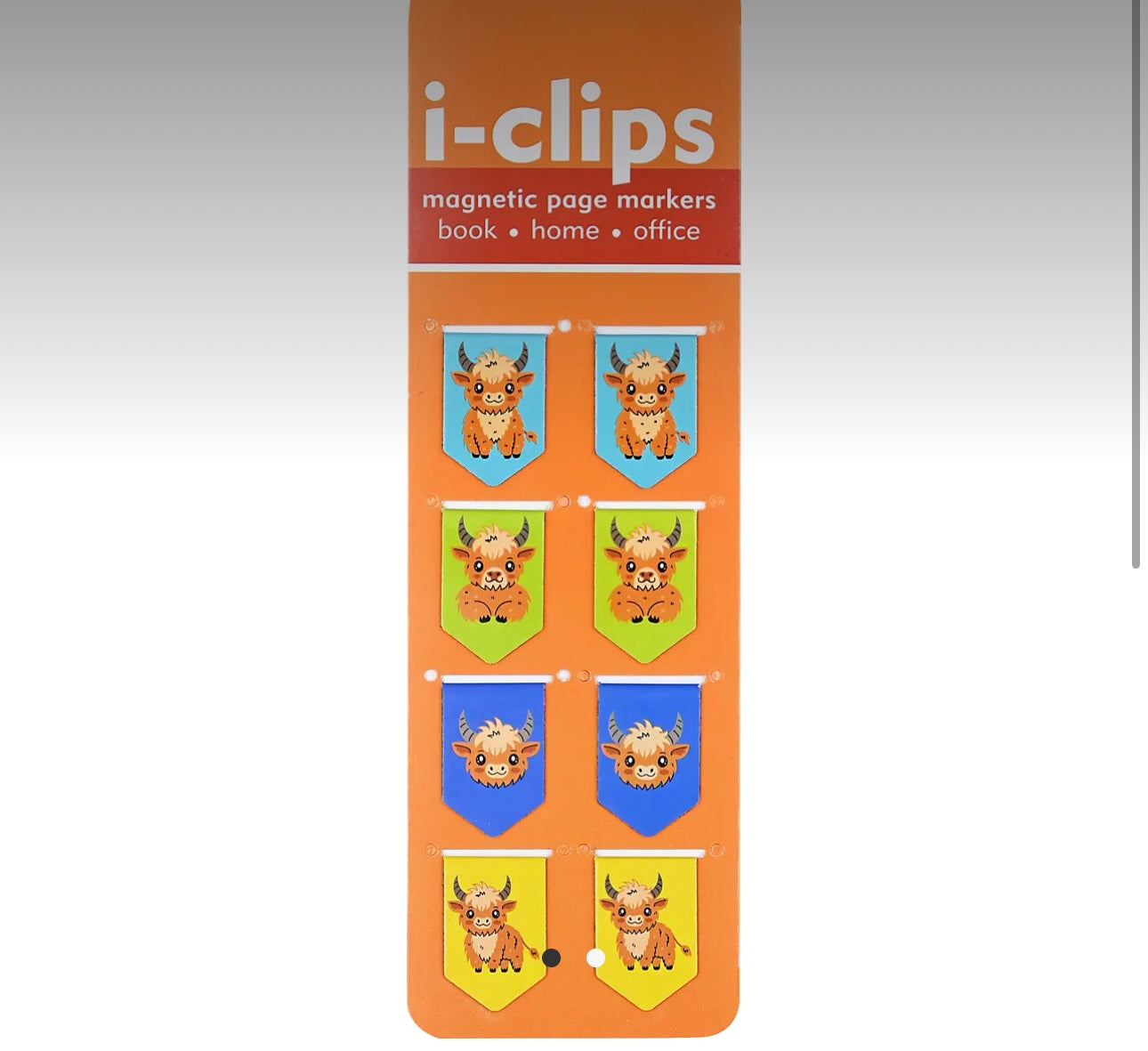 Highland Cows Magnetic Page Markers