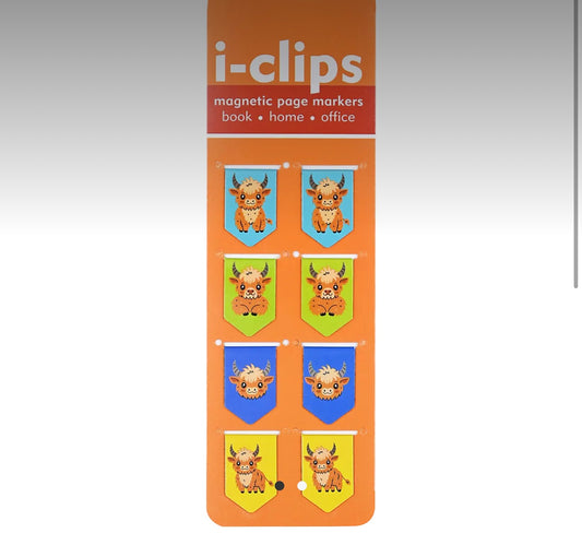 Highland Cows Magnetic Page Markers
